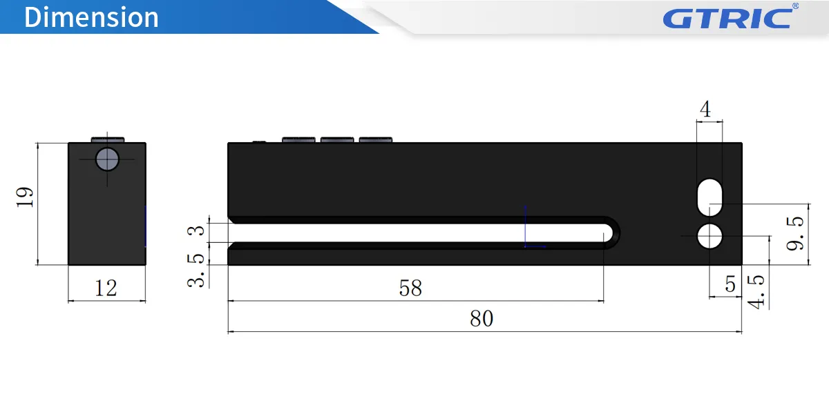 60MM Non-Transparent Label Detection Sensor60MM-Dimensions