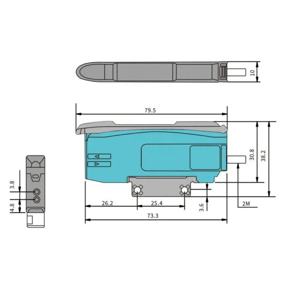 Analog output Fiber Amplifier Sensor-3