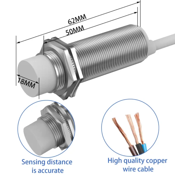 M18Cylindrical capacitive Proximity SensorM18-3