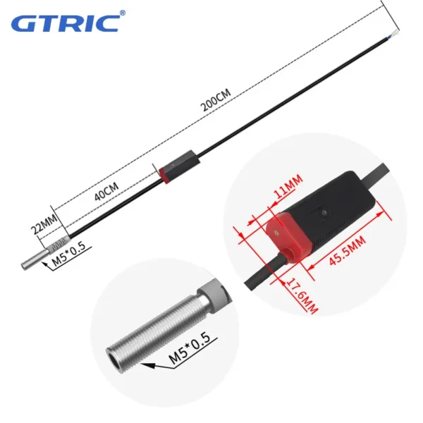 M5 Mini Diffuse Reflection Laser Photoelectric SensorM5-2