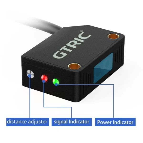 Square Diffuse Reflection Laser Photoelectric Sensor-2