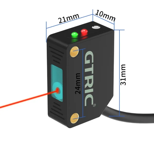 Square Diffuse Reflection Laser Photoelectric Sensor-3